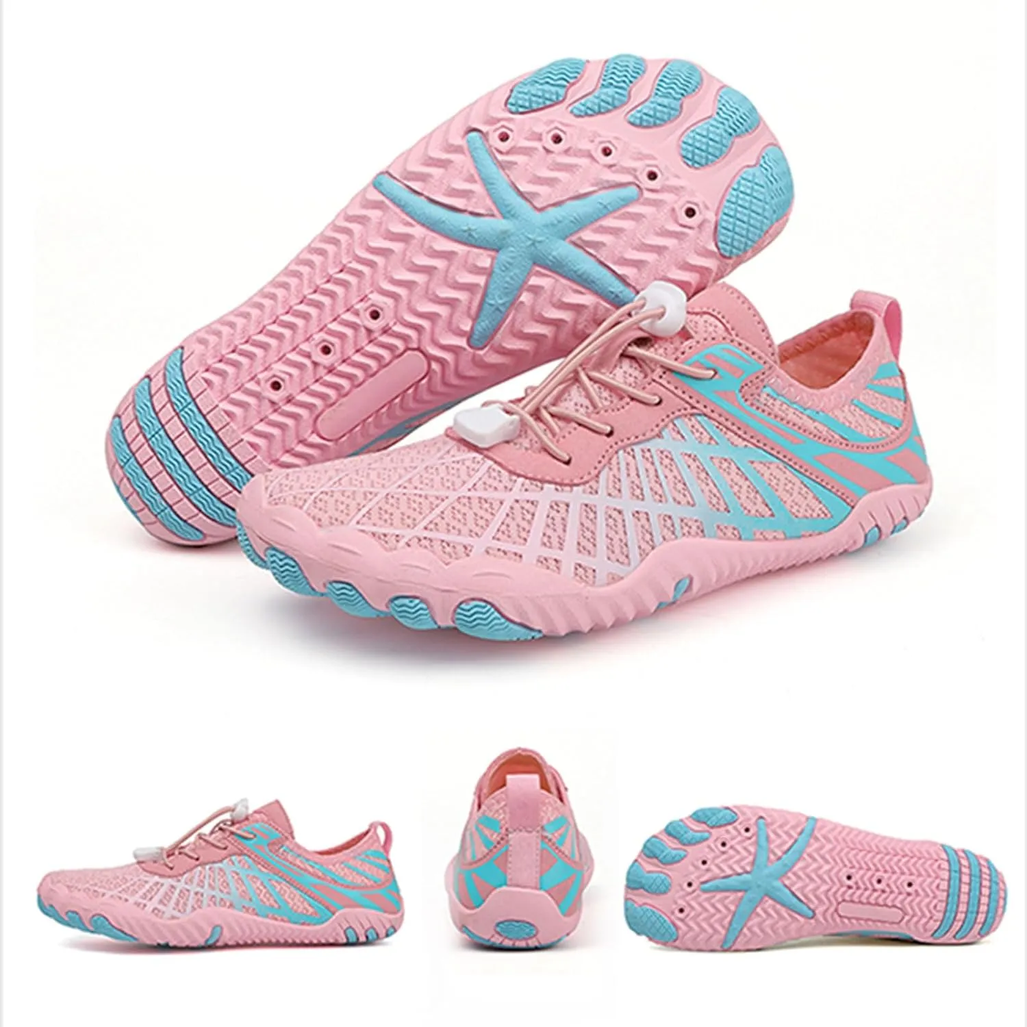 Hiking Barefoot Shoes for Women Men,Pro-Healthy&Non-Slip Water Shoes Footwear, Wide Toe Waterproof Trail Running Footwear,Beach Pool Aqua Swimming Sur Fitness Barefoot Wear Unisex