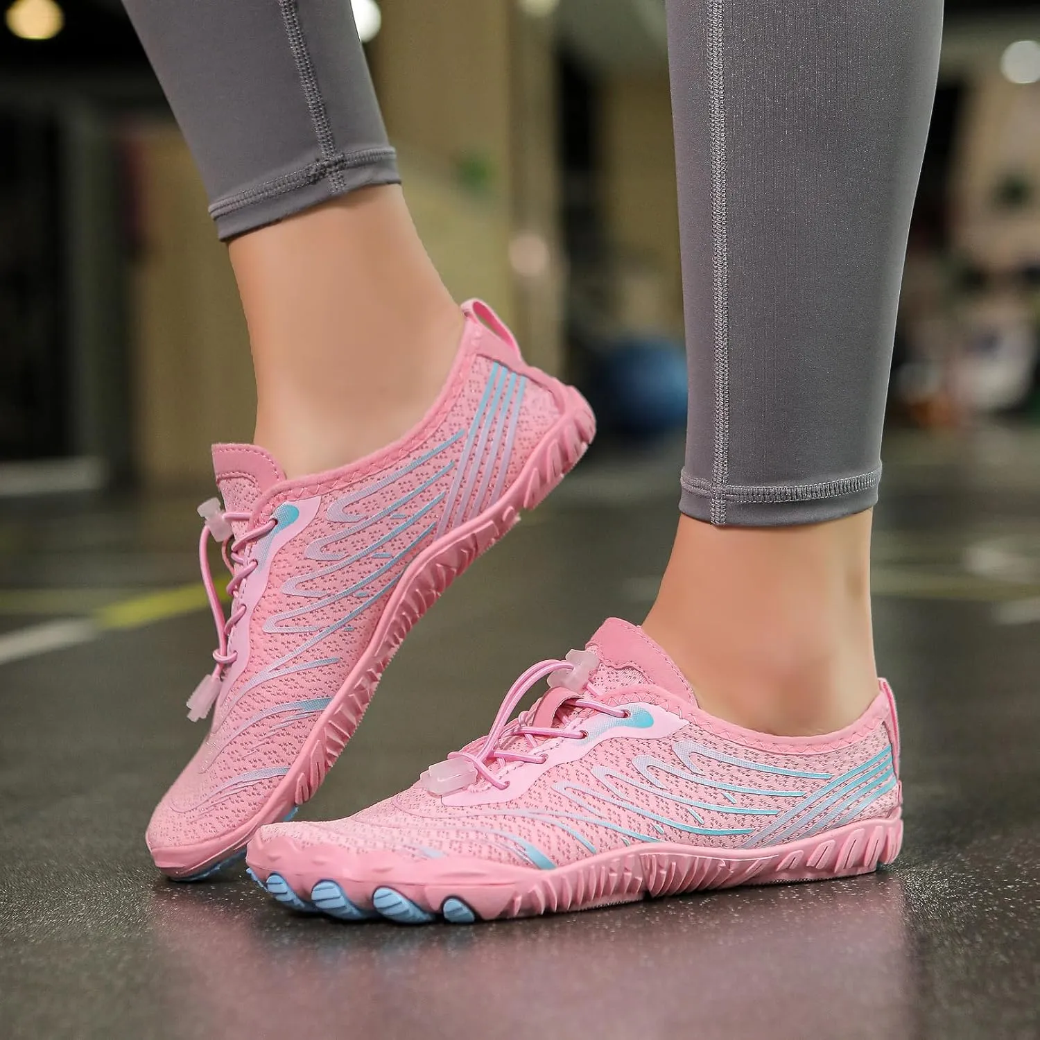 Hiking Footwear Barefoot Womens Mens Hike Barefoot Shoes Footwear Pro Barefoot Shoes with Wide Toe Box Healthy & Non-Slip Barefoot Shoes Unisex Quick Dry Zero Drop Trail Running Shoes Sneakers