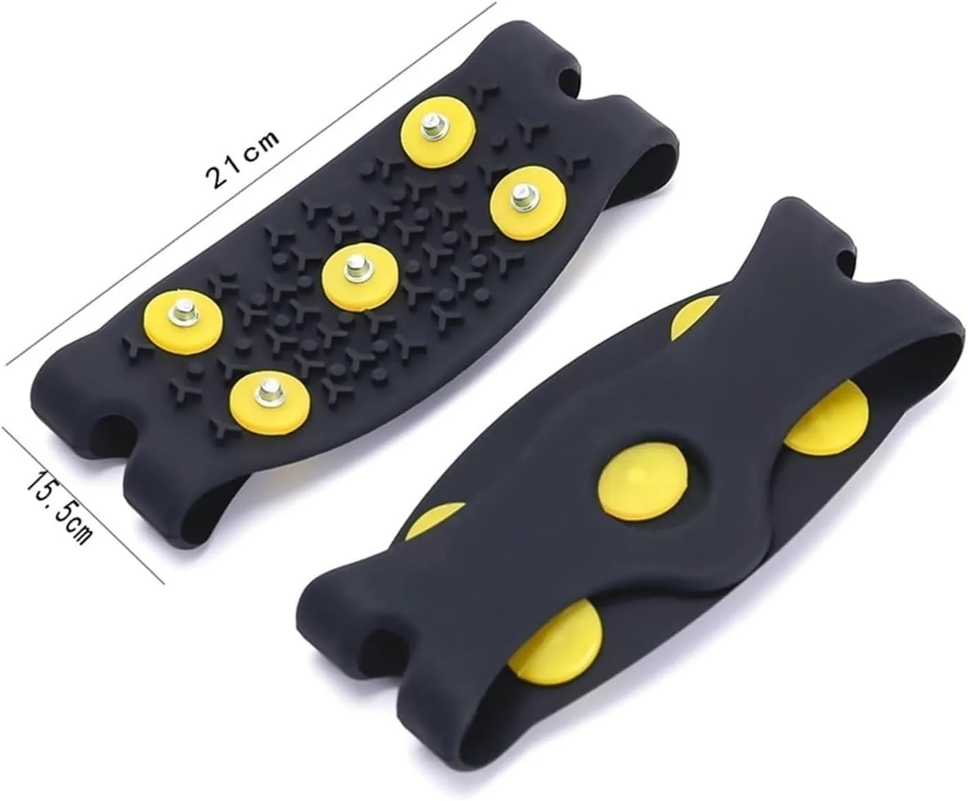 Ice Snow Grips Ice Cleats 1 Pair 5Stud Snow Claw Climbing Anti Slip Spikes Grips Cleats Shoes Cover for Women Men Boots Cover