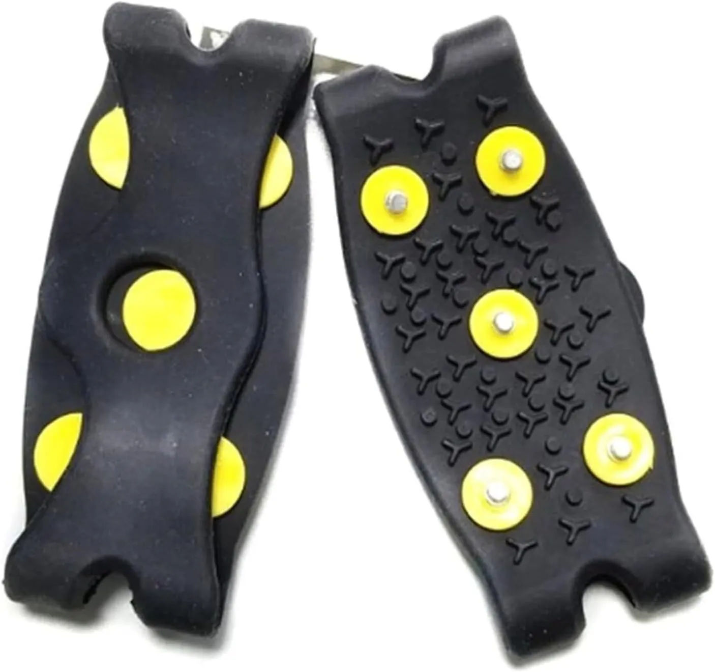 Ice Snow Grips Ice Cleats 1 Pair 5Stud Snow Claw Climbing Anti Slip Spikes Grips Cleats Shoes Cover for Women Men Boots Cover