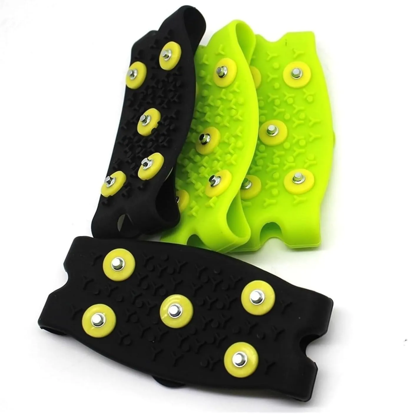 Ice Snow Grips Ice Cleats 1 Pair 5Stud Snow Claw Climbing Anti Slip Spikes Grips Cleats Shoes Cover for Women Men Boots Cover