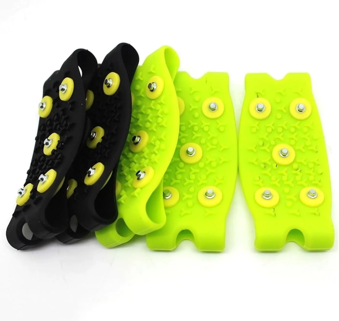 Ice Snow Grips Ice Cleats 1 Pair 5Stud Snow Claw Climbing Anti Slip Spikes Grips Cleats Shoes Cover for Women Men Boots Cover