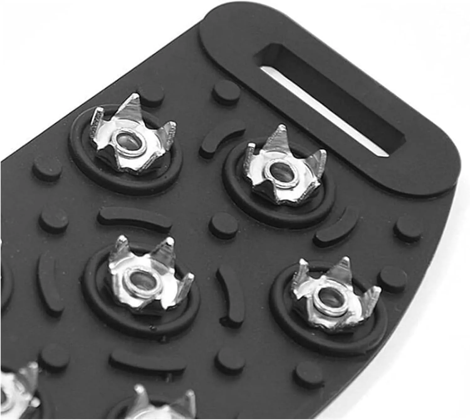 Ice Snow Grips Ice Cleats 7 Tooth Alloy Antiice On Shoes Winter Snow Hiking Anti Slip Unisex Silicone Shoe Spikes