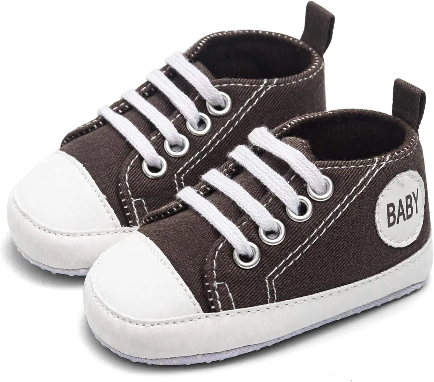 Infant Baby Girl Boy Canvas Shoes Soft Sole Shoes Ankle Sneaker Toddler Shoes First Indoor Outdoor Shoes