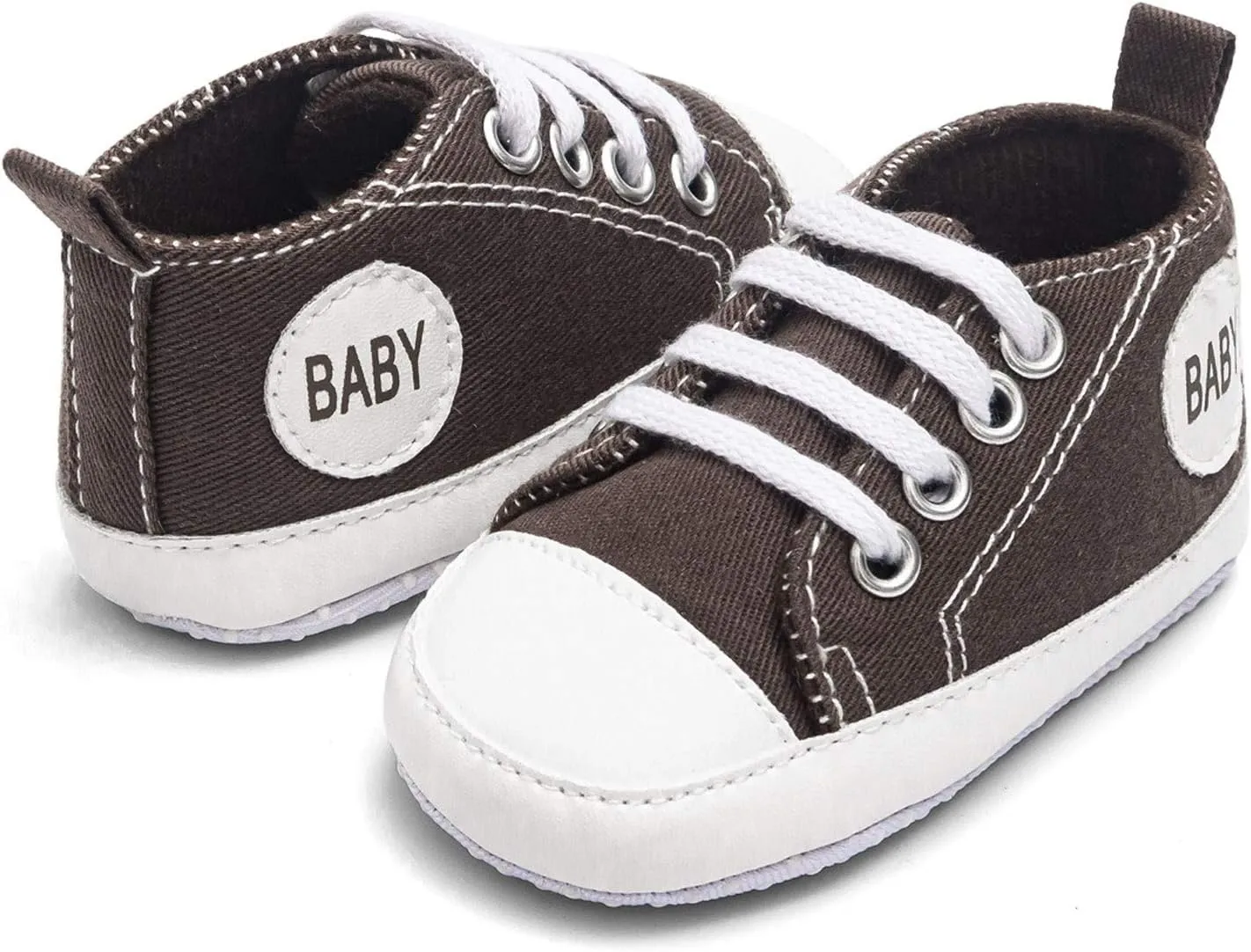 Infant Baby Girl Boy Canvas Shoes Soft Sole Shoes Ankle Sneaker Toddler Shoes First Indoor Outdoor Shoes