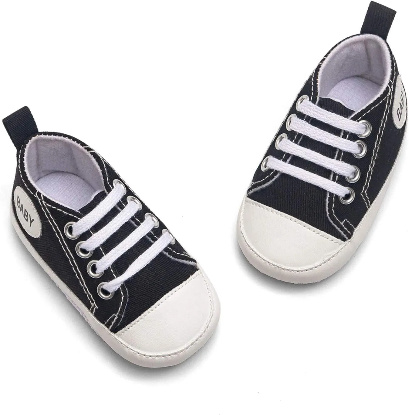 Infant Baby Girl Boy Canvas Shoes Soft Sole Shoes Ankle Sneaker Toddler Shoes First Indoor Outdoor Shoes