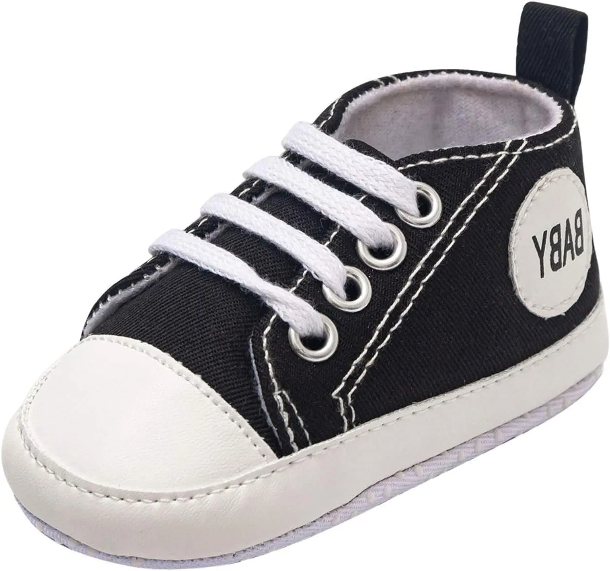 Infant Baby Girl Boy Canvas Shoes Soft Sole Shoes Ankle Sneaker Toddler Shoes First Indoor Outdoor Shoes