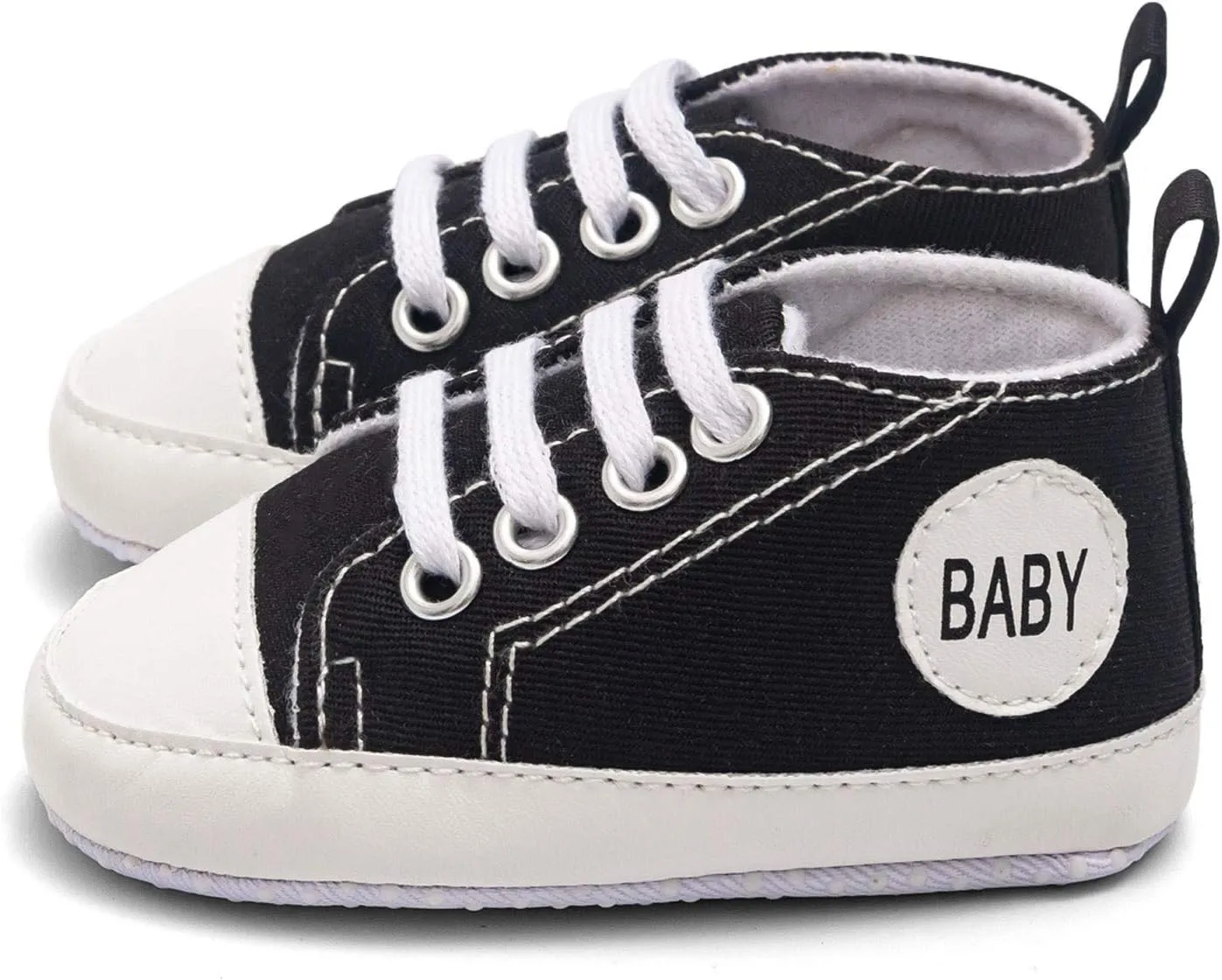 Infant Baby Girl Boy Canvas Shoes Soft Sole Shoes Ankle Sneaker Toddler Shoes First Indoor Outdoor Shoes