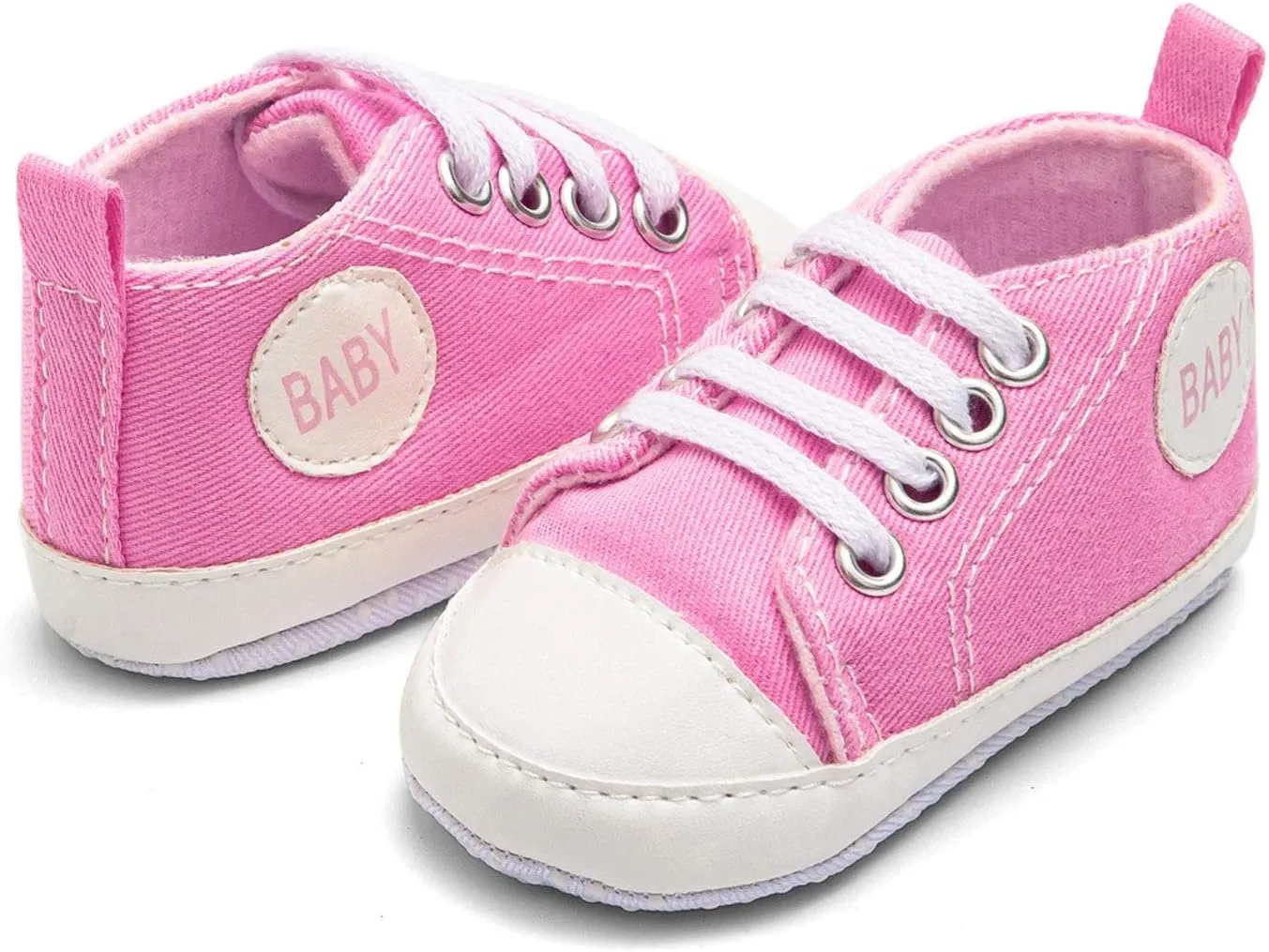 Infant Baby Girl Boy Canvas Shoes Soft Sole Shoes Ankle Sneaker Toddler Shoes First Indoor Outdoor Shoes