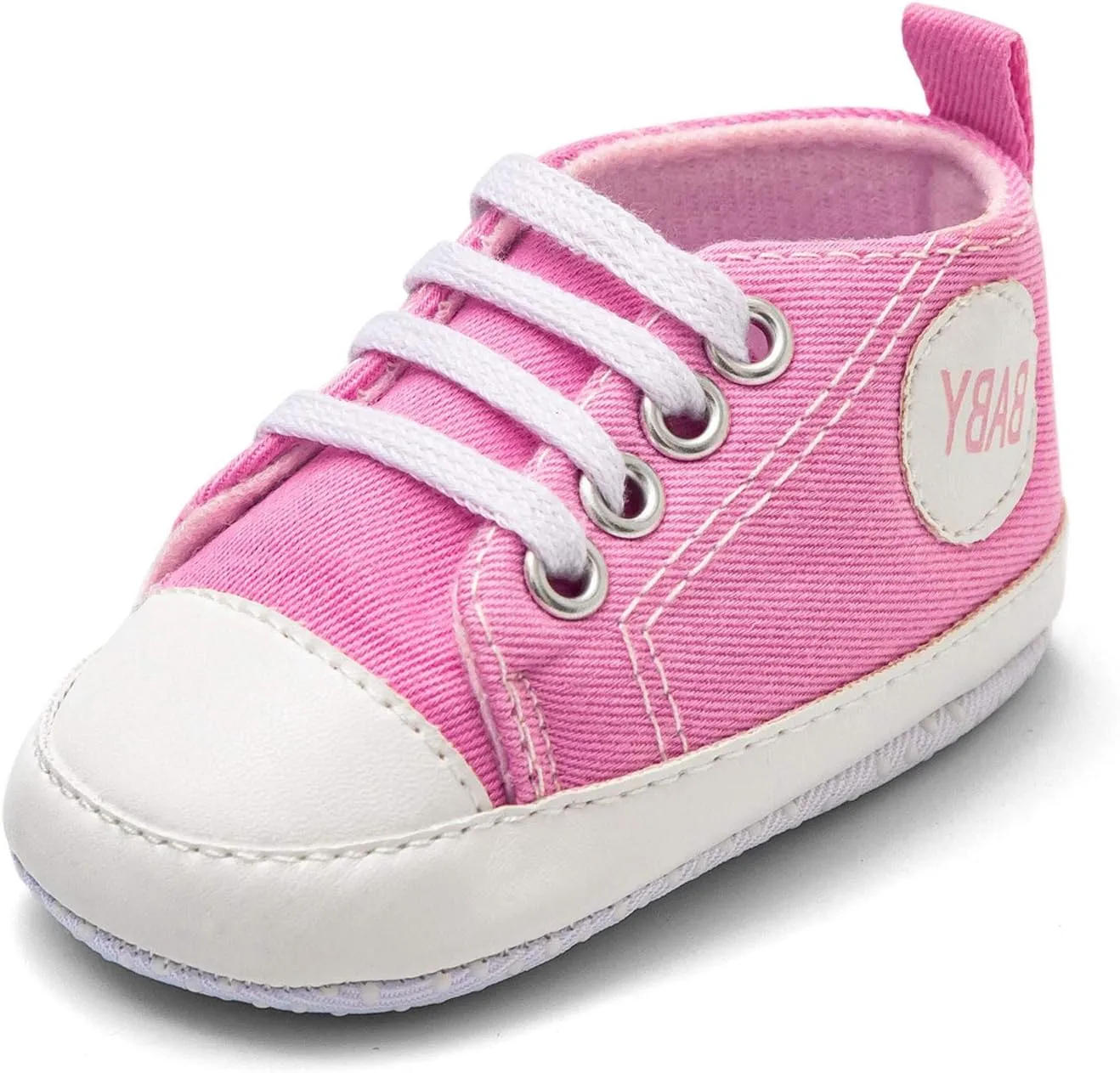 Infant Baby Girl Boy Canvas Shoes Soft Sole Shoes Ankle Sneaker Toddler Shoes First Indoor Outdoor Shoes