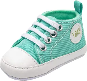 Infant Baby Girl Boy Canvas Shoes Soft Sole Shoes Ankle Sneaker Toddler Shoes First Indoor Outdoor Shoes