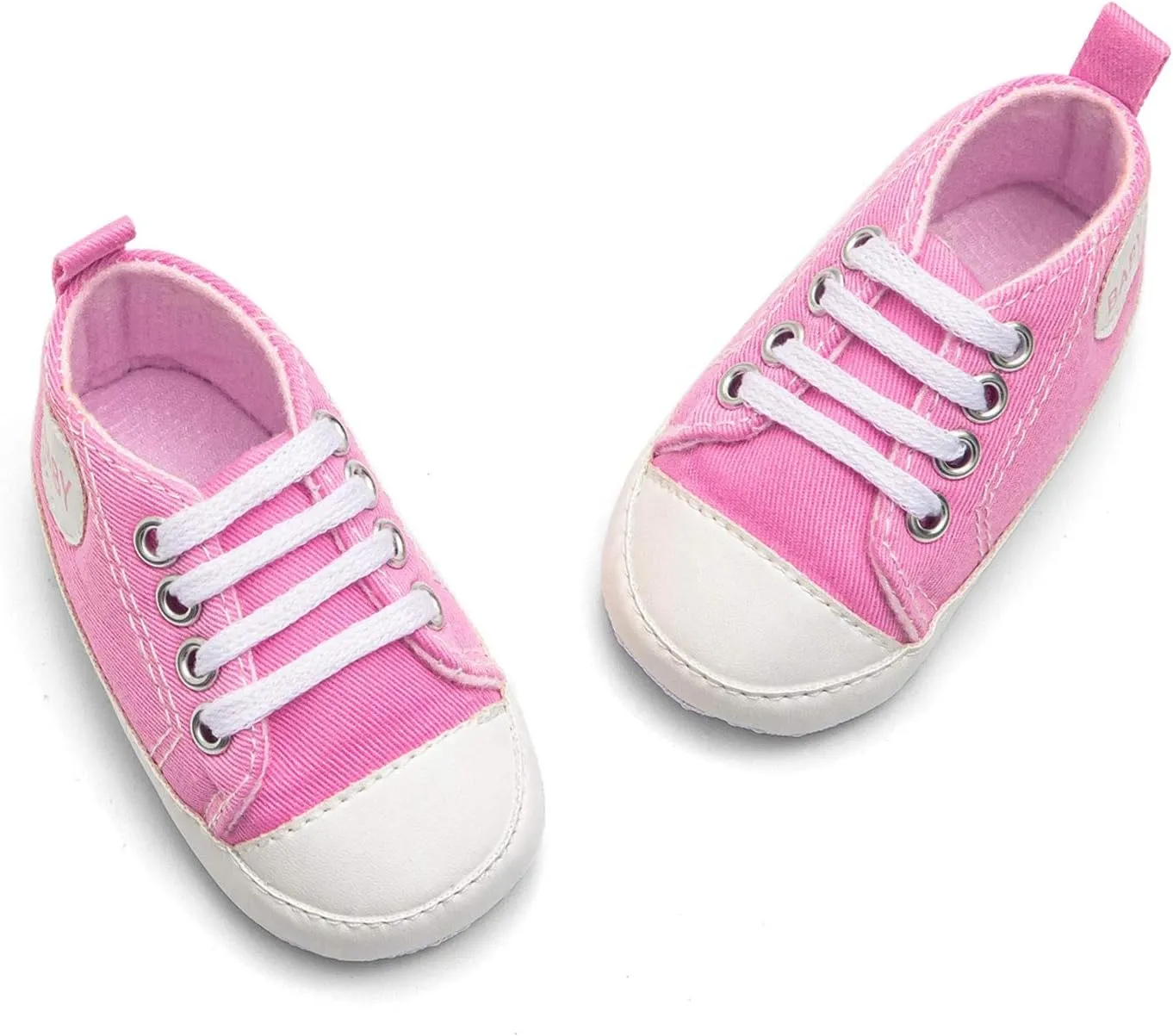 Infant Baby Girl Boy Canvas Shoes Soft Sole Shoes Ankle Sneaker Toddler Shoes First Indoor Outdoor Shoes