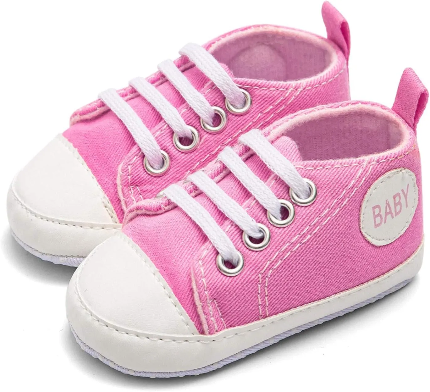 Infant Baby Girl Boy Canvas Shoes Soft Sole Shoes Ankle Sneaker Toddler Shoes First Indoor Outdoor Shoes