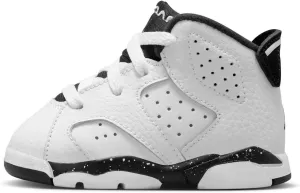 Jordan 6 Retro White/Black Baby/Toddler Shoes (DV3606-112, White/Black)