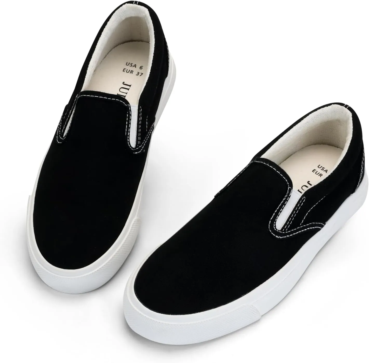 JUDIS Womens Slip on Canvas Shoes Classic Sneakers Loafers Shoes Casual Fashion Shoes