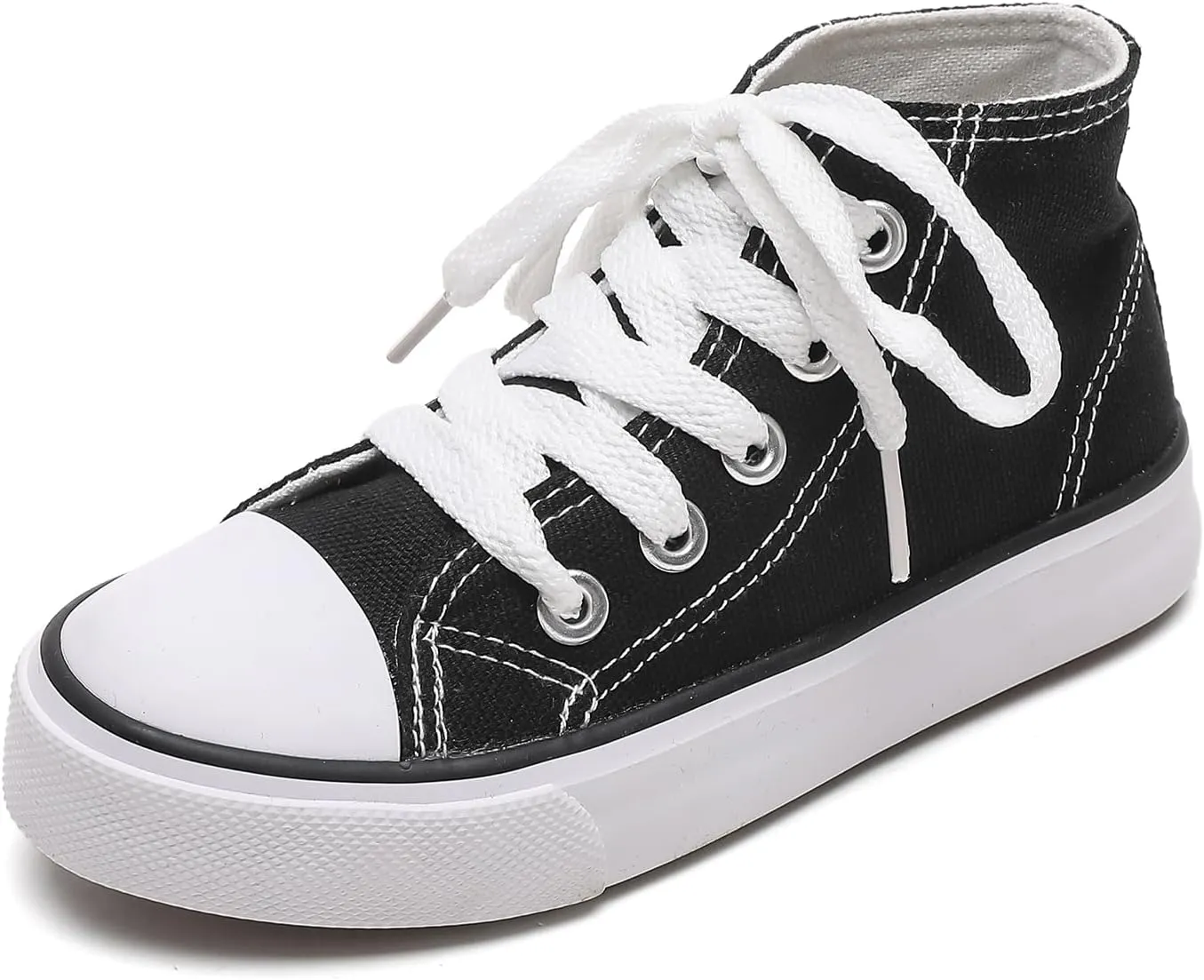 Kids Canvas Shoes Boys Girls High Top Canvas Slip On Sneakers