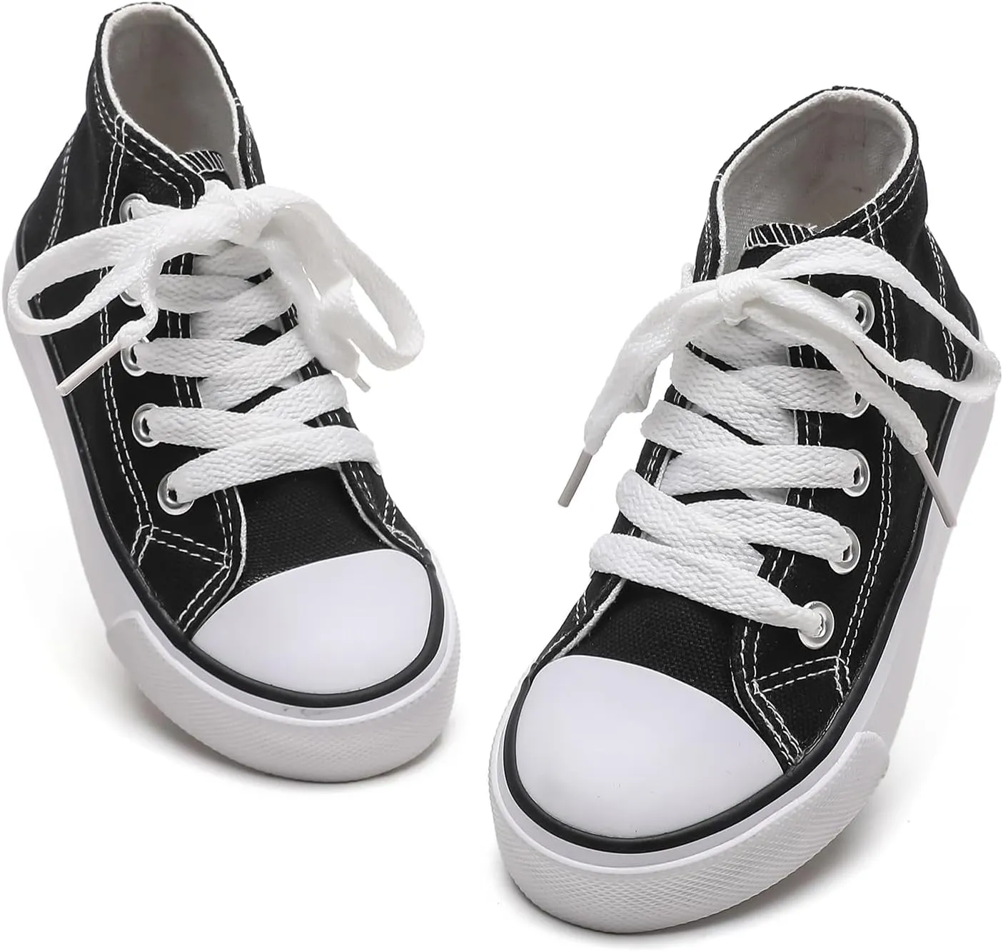 Kids Canvas Shoes Boys Girls High Top Canvas Slip On Sneakers