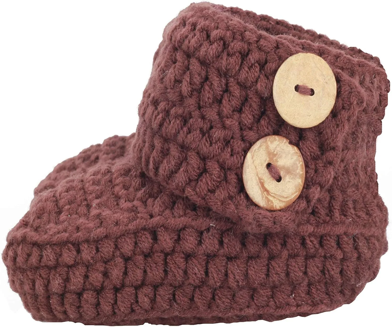 Knit Crochet Baby Booties Newborn Socks Handmade Shoes Deep