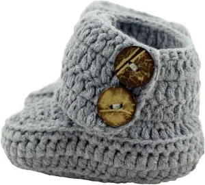 Knit Crochet Baby Booties Newborn Socks Handmade Shoes Deep