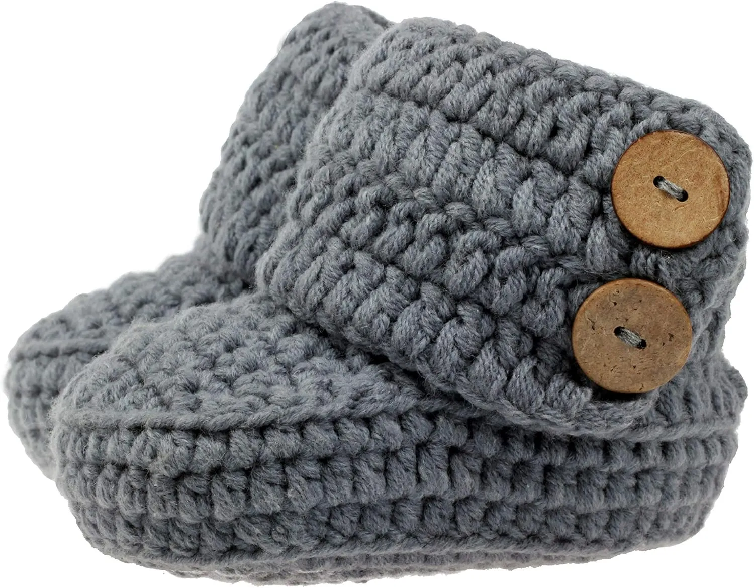 Knit Crochet Baby Booties Newborn Socks Handmade Shoes Deep