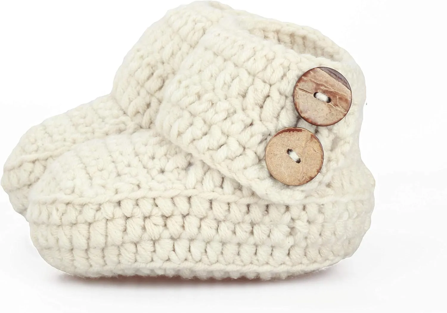 Knit Crochet Baby Booties Newborn Socks Handmade Shoes Deep
