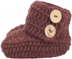 Knit Crochet Baby Booties Newborn Socks Handmade Shoes Deep
