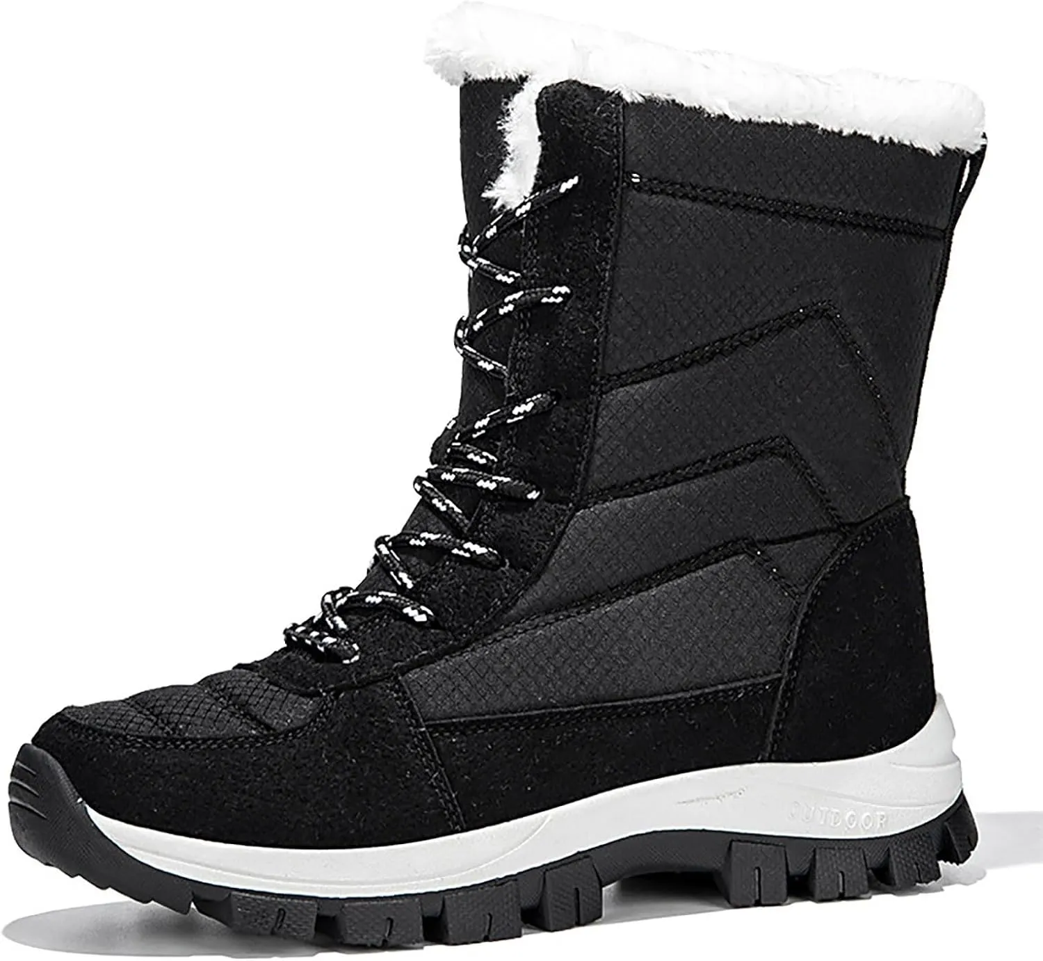 Ladies Snow Boots Snow Boots Female Winter Padded Thickened Winter Thick Bottom Northeast Warm Women's Snow