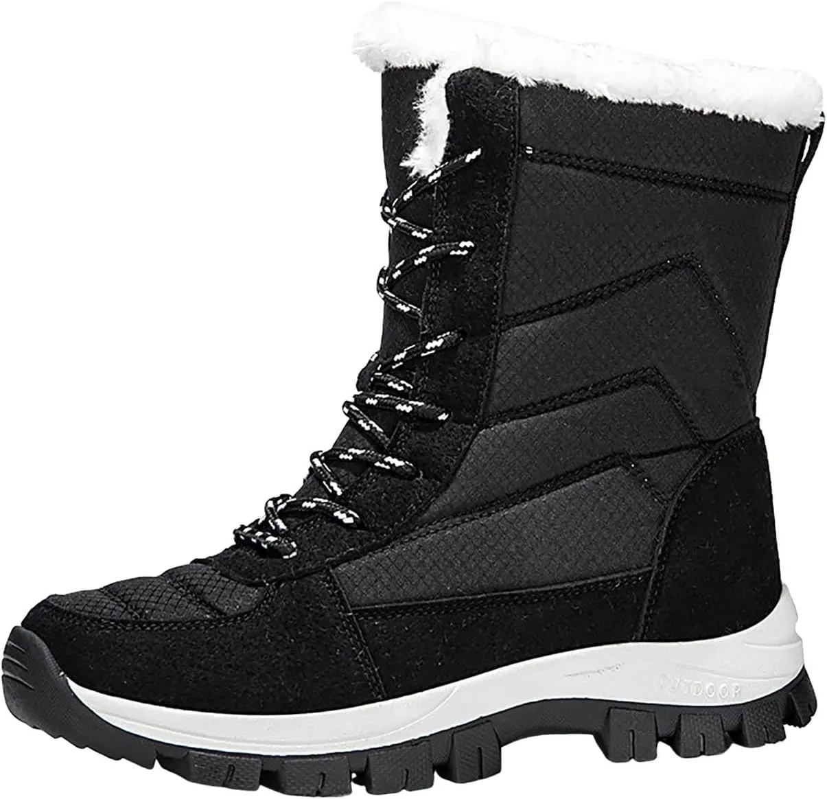 Ladies Snow Boots Snow Boots Female Winter Padded Thickened Winter Thick Bottom Northeast Warm Women's Snow