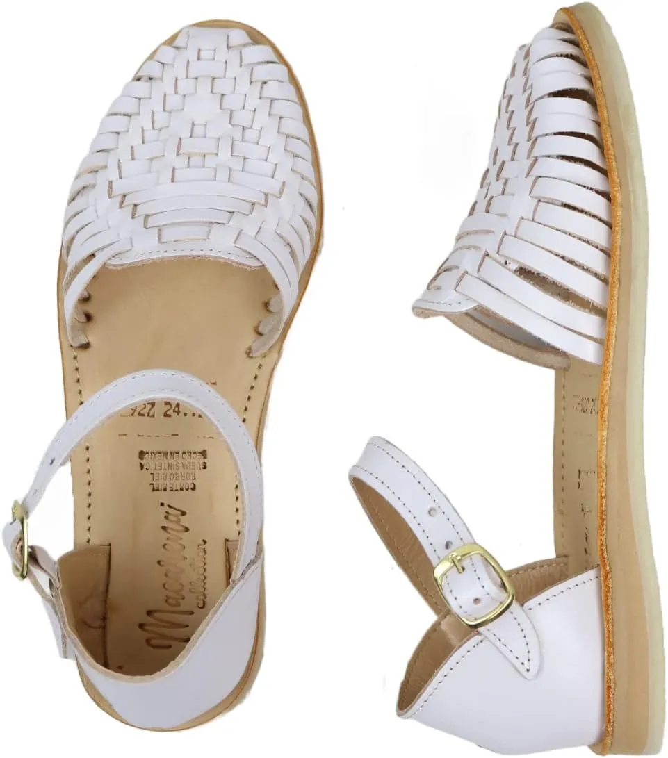 Macarena Collection Sandals women Huarache Sandal Colorful Leather Mexican Style 927 Ankle Strap