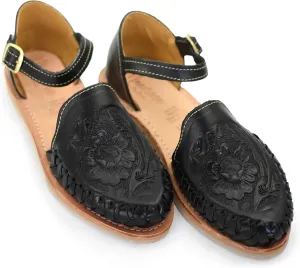 Macarena Collection Womens Shoes Leather Sandals Ankle for Women | Huarache Handmade Mexican Sandals Women | Comfortable & Stylish Womens Sandals 911