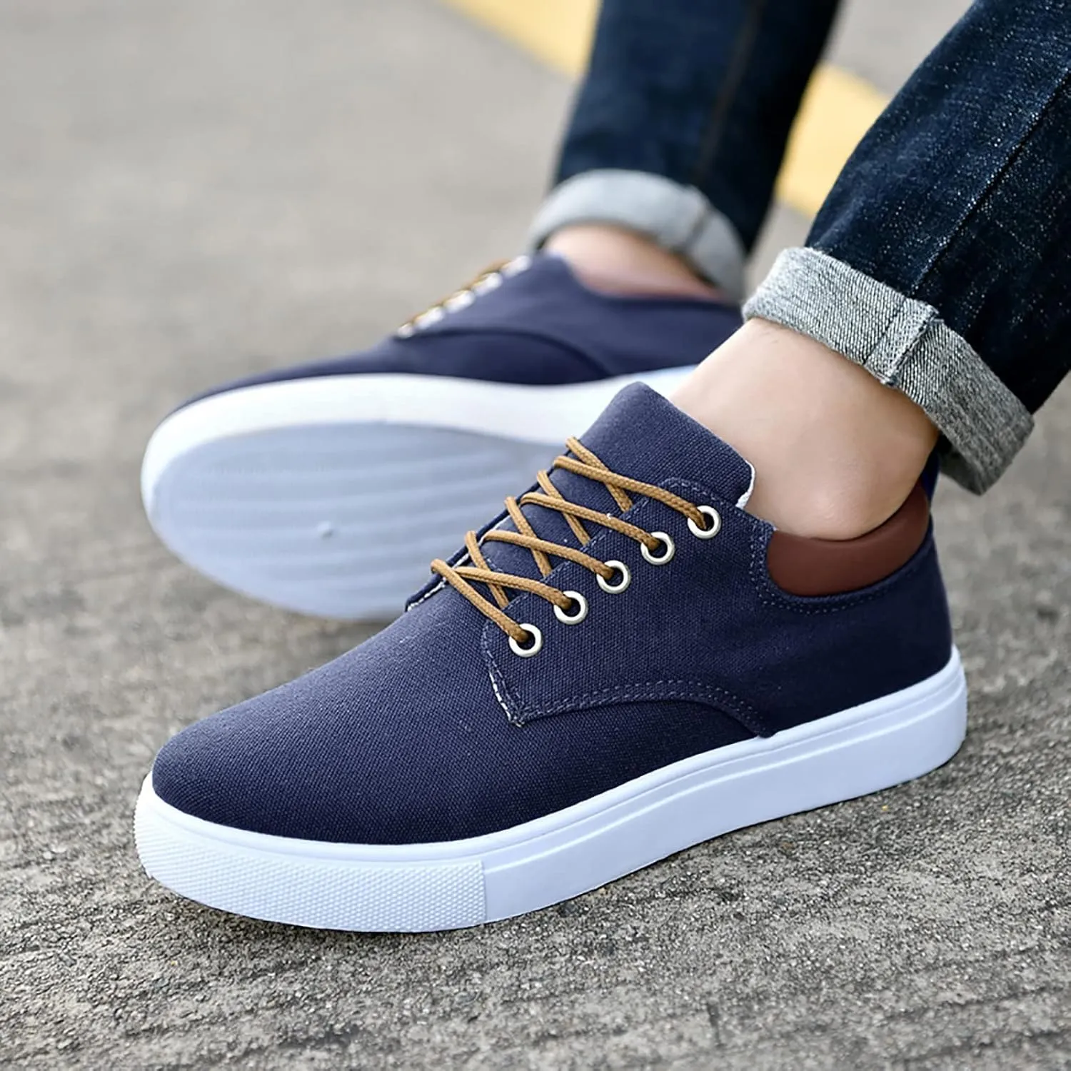 Men's Casual Dress Sneakers Men's Sneakers Brown Dress Shoes for Men Comfortable & Lightweight Women Loafers Shoes for Work High Top Sneakers for Women