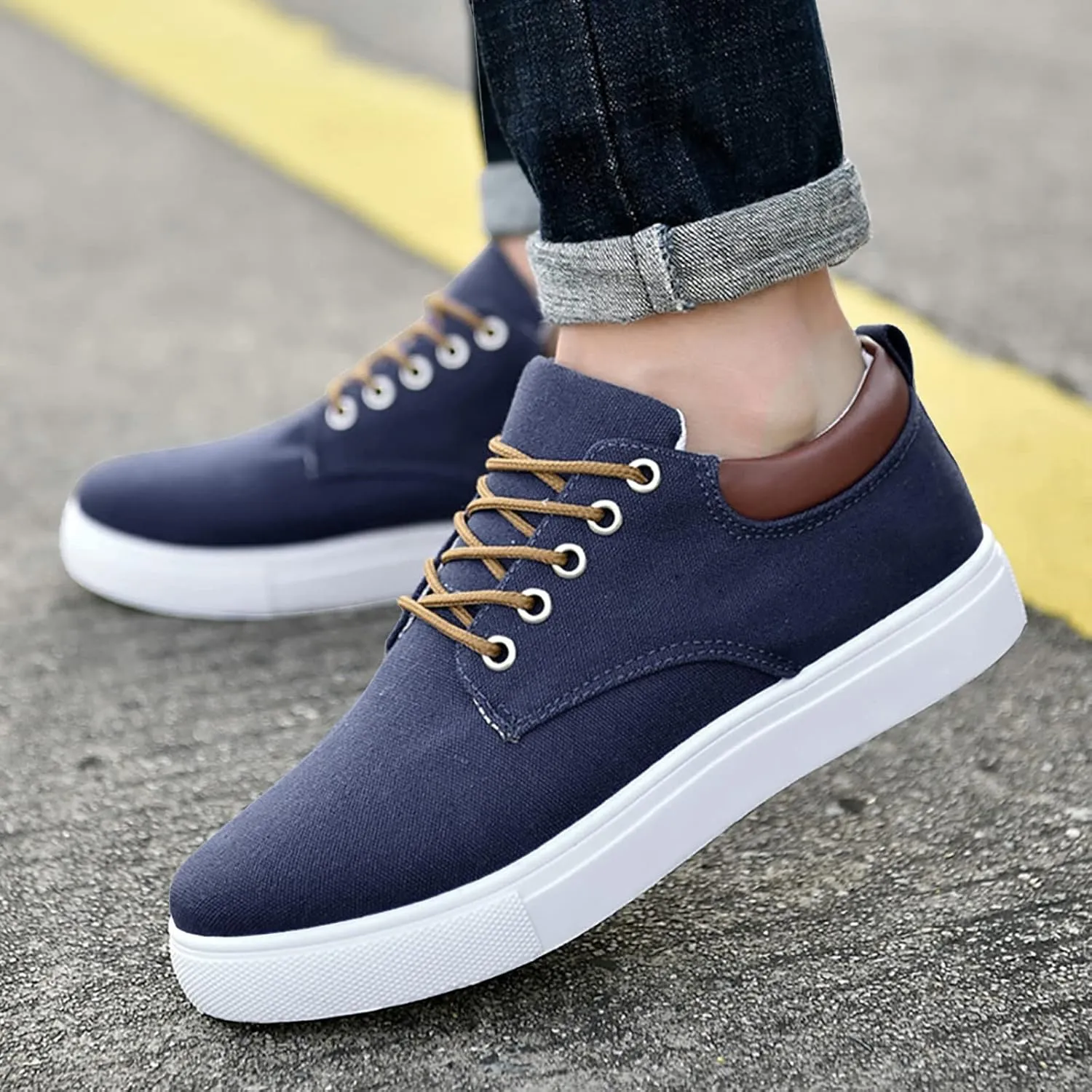 Men's Casual Dress Sneakers Men's Sneakers Brown Dress Shoes for Men Comfortable & Lightweight Women Loafers Shoes for Work High Top Sneakers for Women