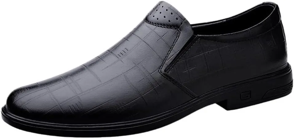 Mens Classic Formal Oxford Patent Leather Tuxedo Wedding Business Dress Shoes Pointed Toe Non Slip Stylish Comfortable Elegant Slip On Non Slip Formal