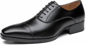Mens Classic Formal Oxford Shoes, Italian Luxury Patent Leather Tuxedo Wedding Business Dress Shoes Low Top Comfortable Non Slip Business Formal