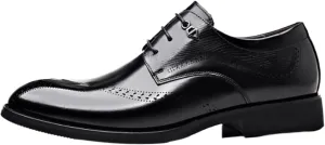 Mens Classic Formal Oxford Shoes Patent Leather Tuxedo Wedding Business Dress Shoes Low Top Comfortable Non Slip Classic Party Formal