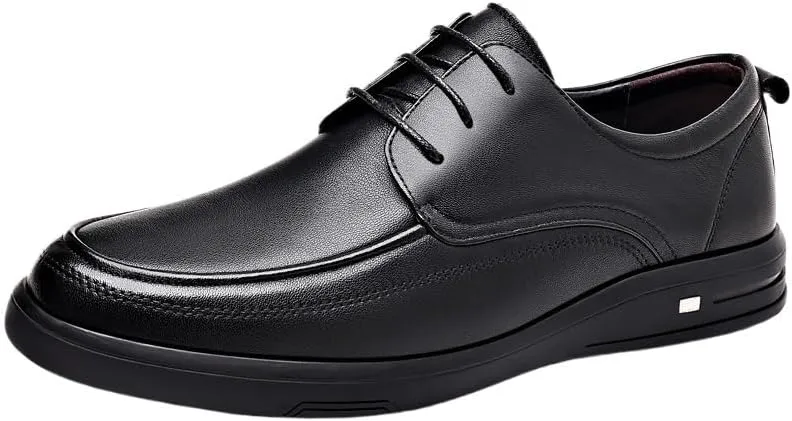 Men's Classic Lace-up Formal Oxfords Fashion Casual Classic Pointed-Toe Formal Shoes for Wedding Evening Uniform Party Office Dress Shoes