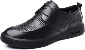 Men's Dress Shoes Breathable Casual Oxford Lace-up Shoes Business Formal Shoes Fashion Shoes Classic Modern Formal Leather Shoes Casual Loafers