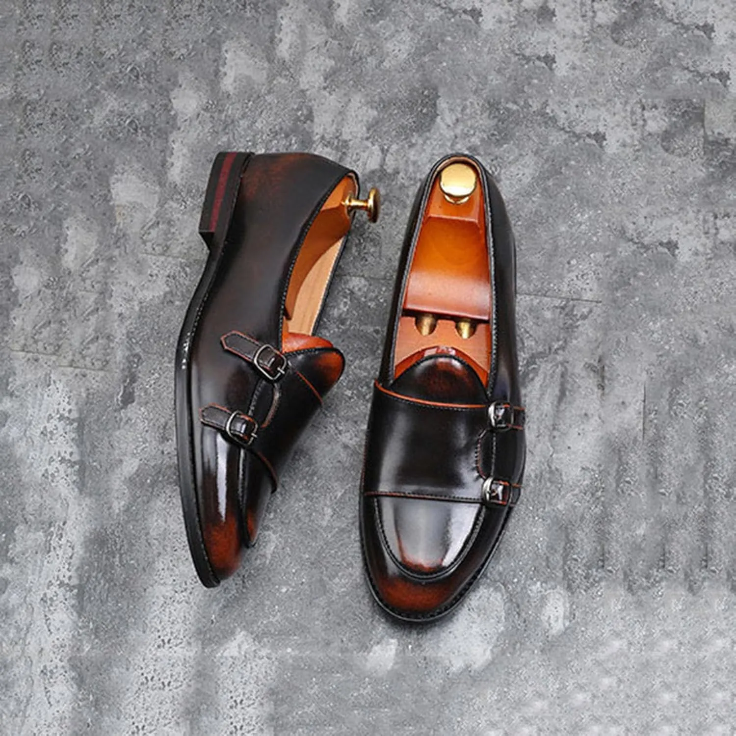 Men's Dress Shoes for Men Formal Oxford Tuxedo Dress Shoes PU Leather Modern Formal Business Derby Shoes