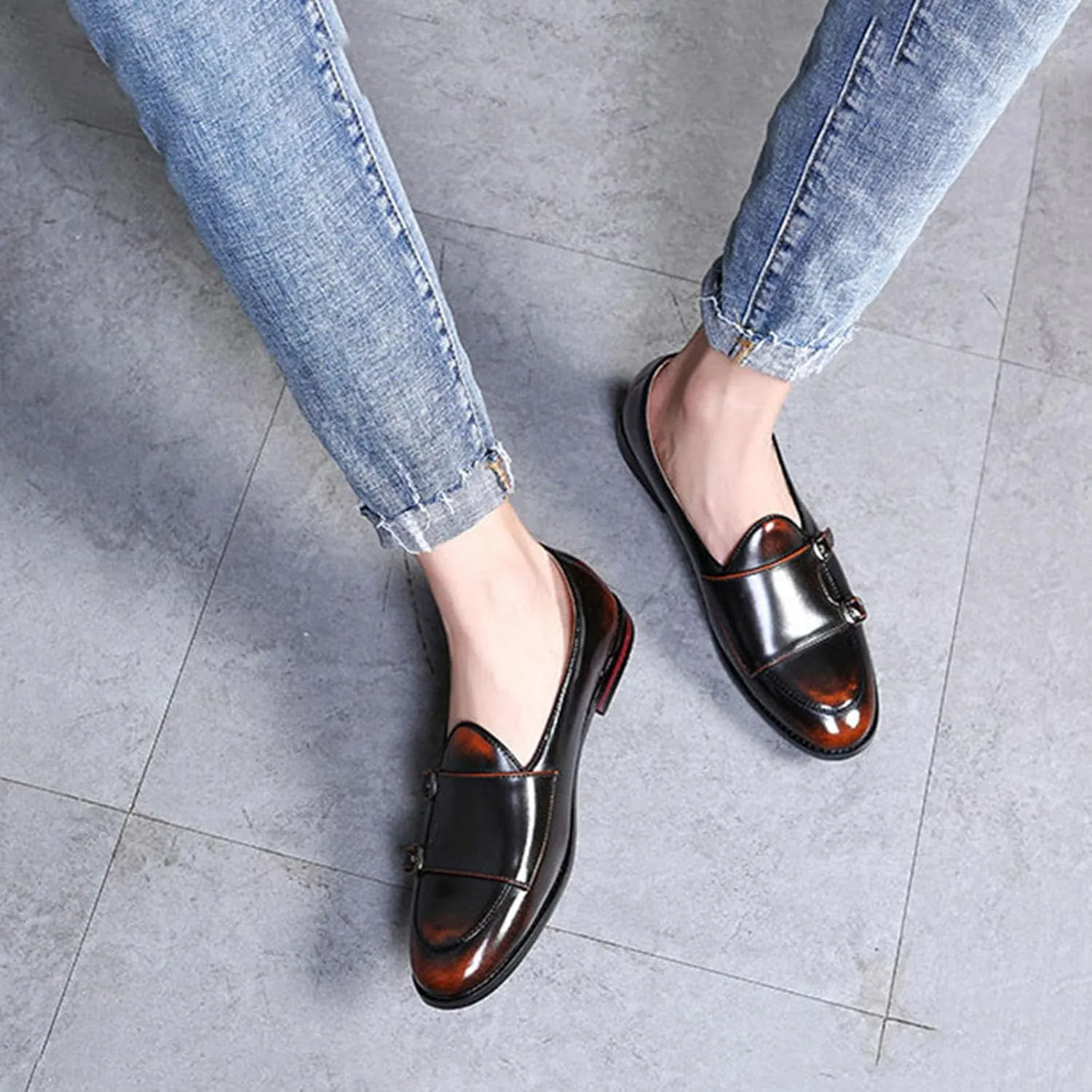 Men's Dress Shoes for Men Formal Oxford Tuxedo Dress Shoes PU Leather Modern Formal Business Derby Shoes