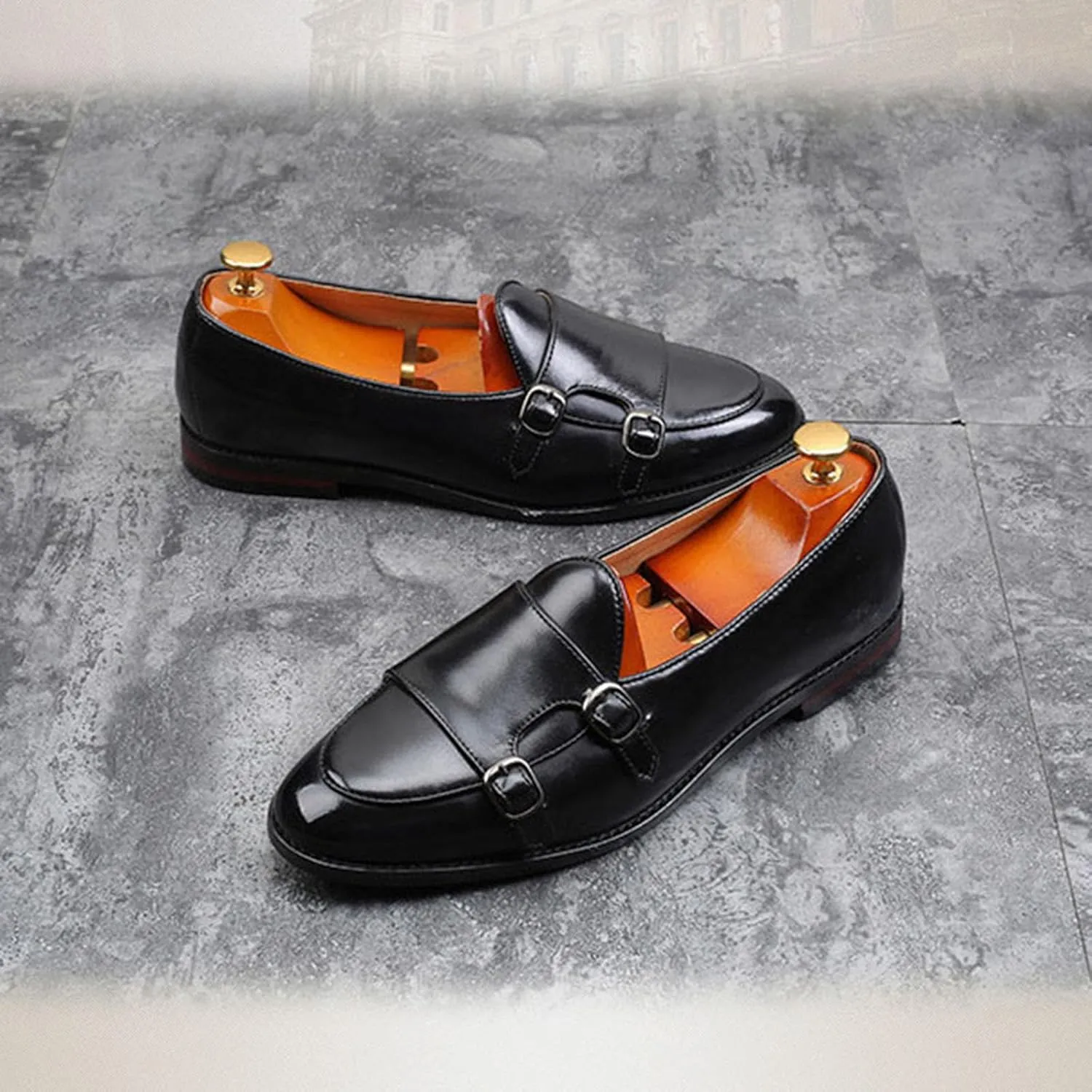Men's Dress Shoes for Men Formal Oxford Tuxedo Dress Shoes PU Leather Modern Formal Business Derby Shoes