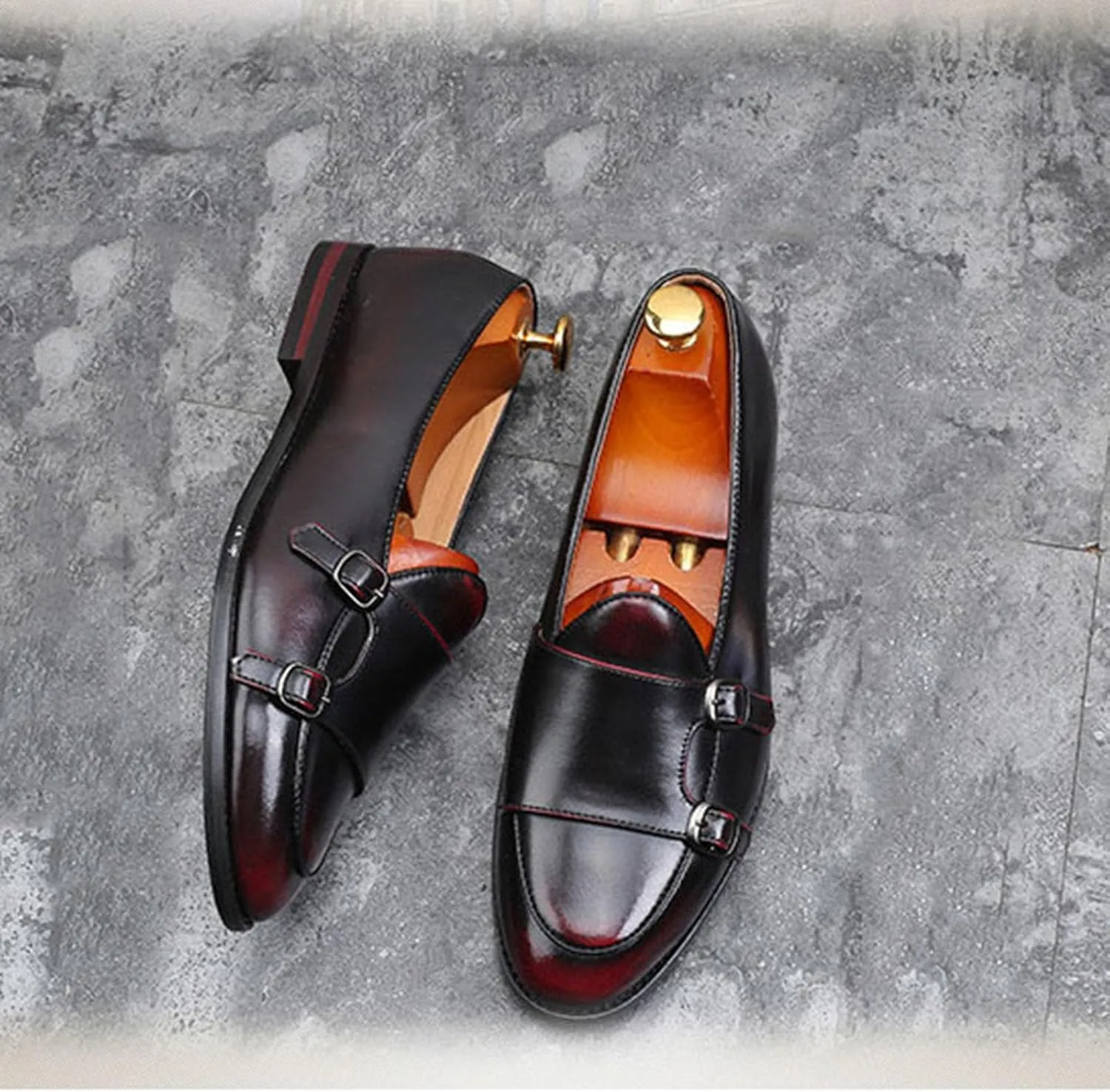 Men's Dress Shoes for Men Formal Oxford Tuxedo Dress Shoes PU Leather Modern Formal Business Derby Shoes
