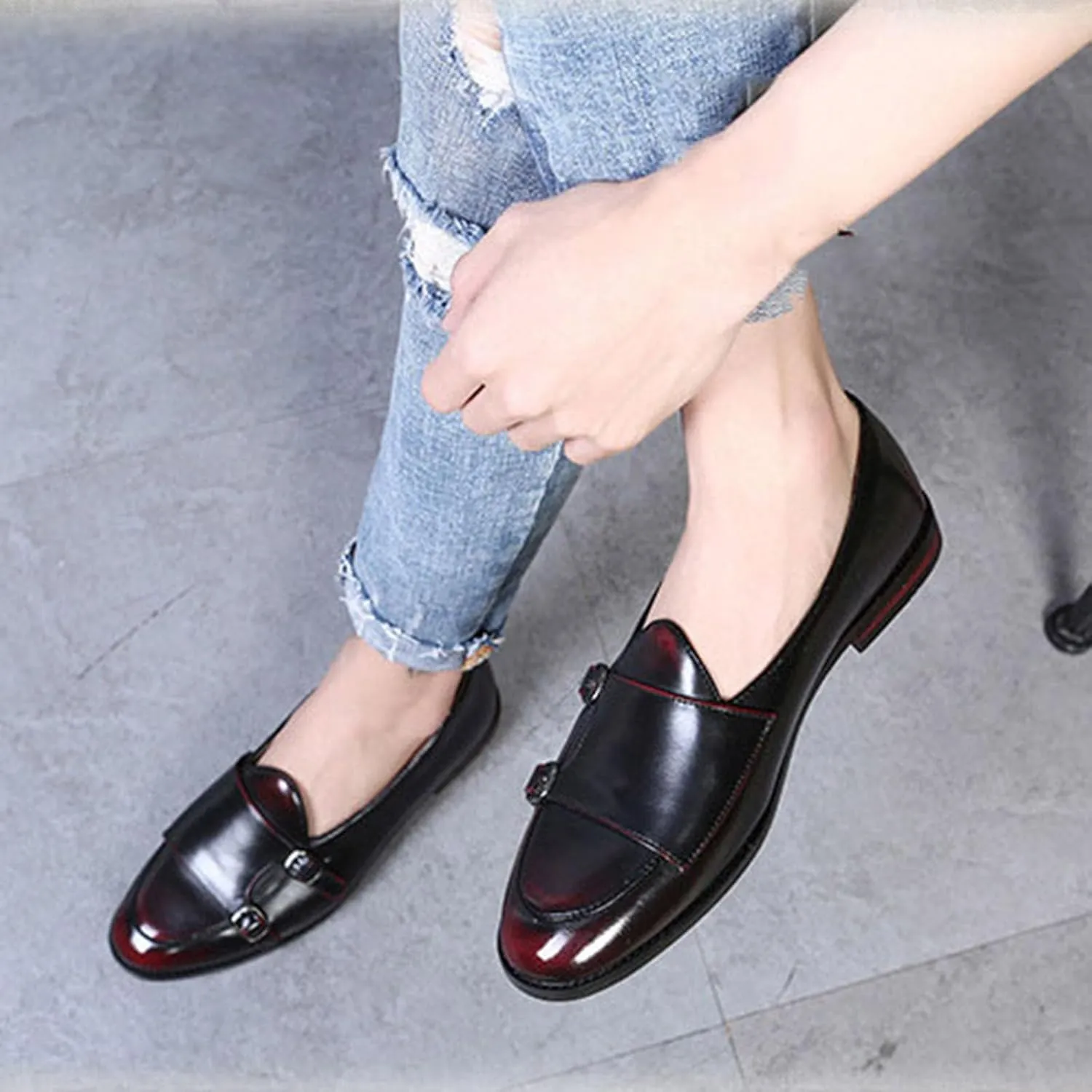 Men's Dress Shoes for Men Formal Oxford Tuxedo Dress Shoes PU Leather Modern Formal Business Derby Shoes