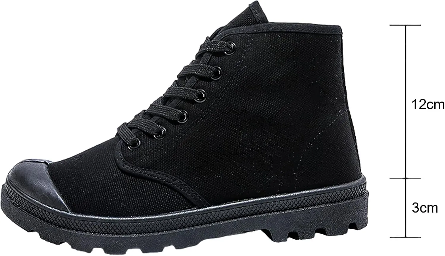 Men's Fashion Ankle High/Mid Calf Desert Boots Lace-Up Outdoor Canvas Shoes