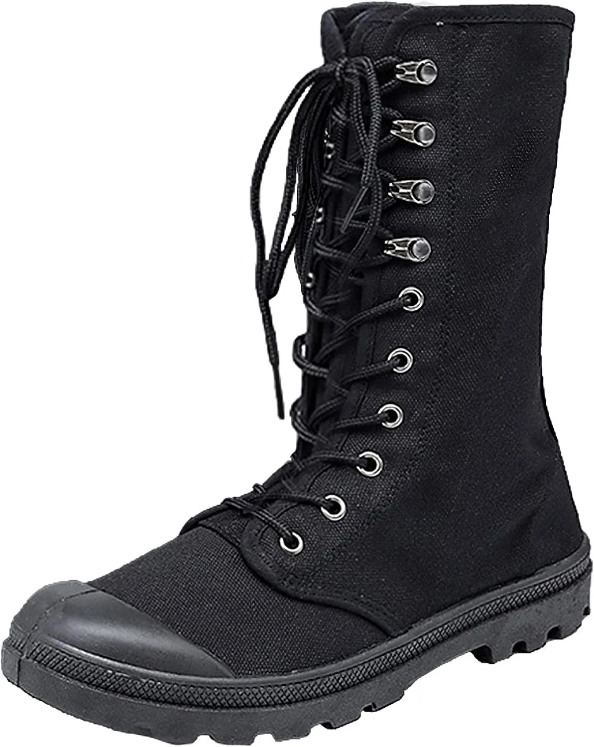 Men's Fashion Ankle High/Mid Calf Desert Boots Lace-Up Outdoor Canvas Shoes