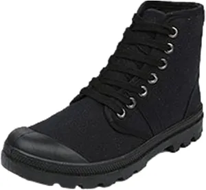 Men's Fashion Ankle High/Mid Calf Desert Boots Lace-Up Outdoor Canvas Shoes
