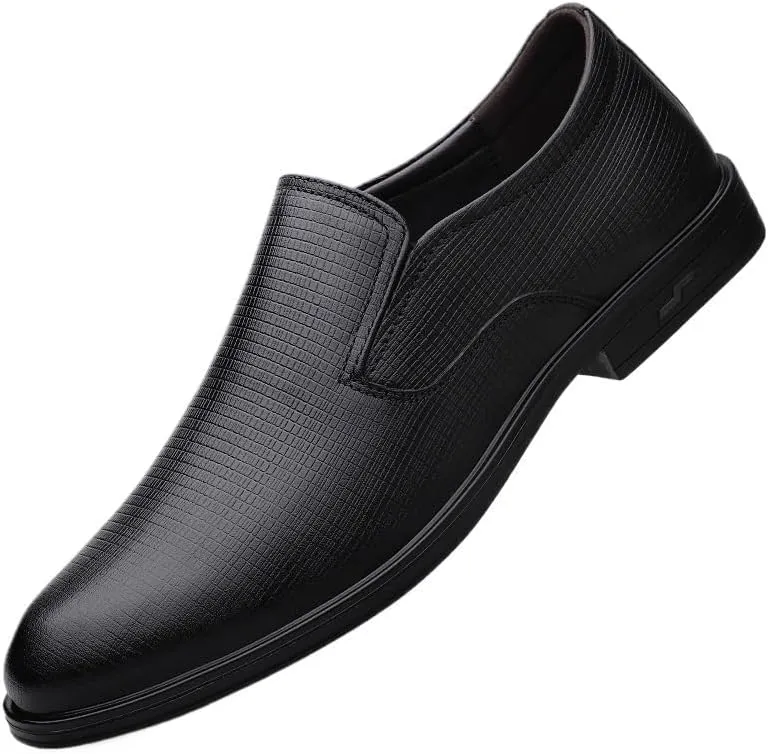 Men's Formal Business Leather Shoes Genuine Leather Formal for Men Slip on Casual Male Driving Shoes Top Walking Flats