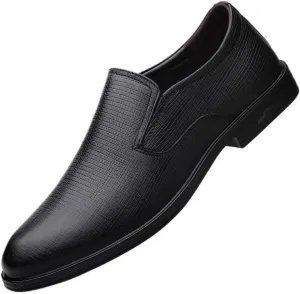 Men's Formal Business Leather Shoes Genuine Leather Formal for Men Slip on Casual Male Driving Shoes Top Walking Flats