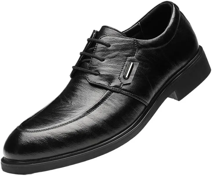 Men's Formal Business Oxford Shoes Business Casual Derby Shoe Lace-Up Anti-Slip Formal Duty Work Shoes
