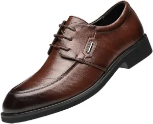 Men's Formal Business Oxford Shoes Business Casual Derby Shoe Lace-Up Anti-Slip Formal Duty Work Shoes