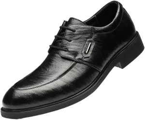Men's Formal Business Oxford Shoes Business Casual Derby Shoe Lace-Up Anti-Slip Formal Duty Work Shoes